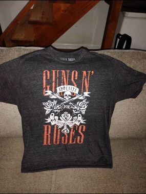 Men's Charcoal Graphic Tee - Appetite for Destruction